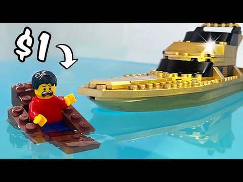 Видео: Я протестировал лодки Lego стоимостью 1 доллар и 10 000 долларов!