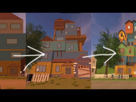 Видео: Angry Neighbor. Прохождение всех версий с глобальными изменениями. Без комментариев