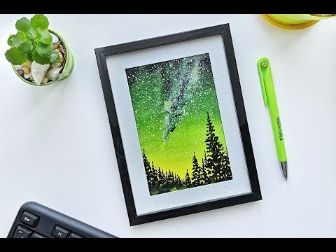 Видео: "Как нарисовать КОСМОС акварелью"