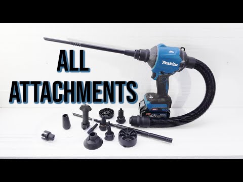 Видео: ВСЕ насадки для пылесоса Makita AS001G (GSA01) в одном видео. Всего их 12!