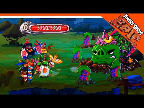Видео: СВИН КРАКЕН СУПЕР БОСС 🌟 Angry Birds Epic (Злые Птицы) Прохождение