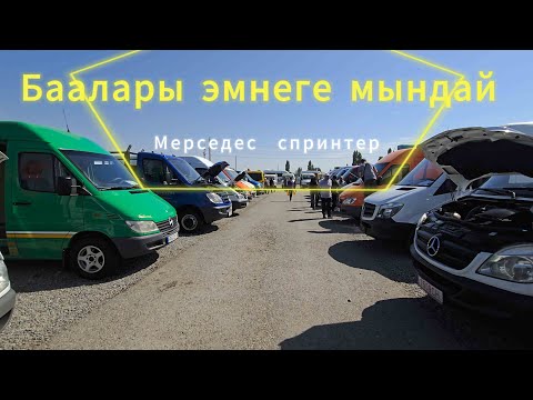 Видео: Авторынок Бишкек. Спринтерлер абдан коп чыгыптыр Тегерек каналы..