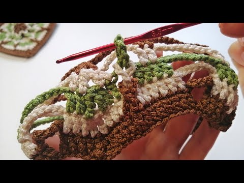 Видео: 🤗 А вы умеете вязать такой красивый 3D МОТИВ КРЮЧКОМ.