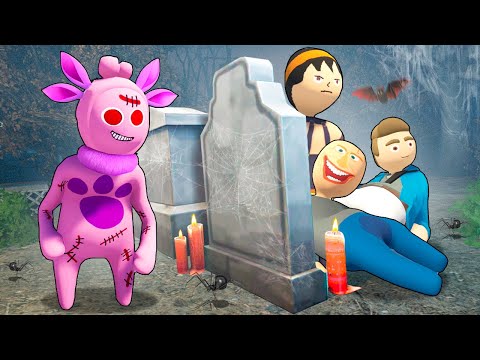 Видео: СТРАШНЫЙ ЛУНТИК ИЩЕТ НАС! СИДИМ В НЫЧКЕ НА КЛАДБИЩЕ! УГАРНЫЕ ПЛАСТИЛИНОВЫЕ ПРЯТКИ В HUMAN FALL FLAT