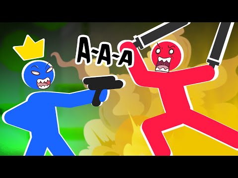 Видео: Устроили битву СТИКМЕНОВ, Но у нас по 1 ХП ♦ Stick Fight The Game