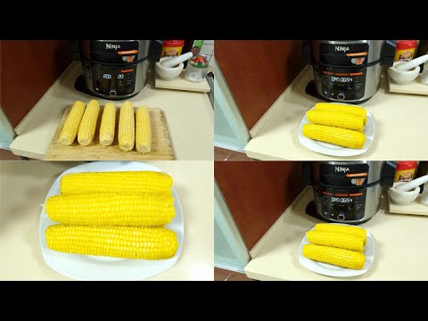 Видео: Ninja SMART LID OL553/Ol550!Кукуруза в мультиварке-скороварке Нидзя!Corn in the cooker Ninja!