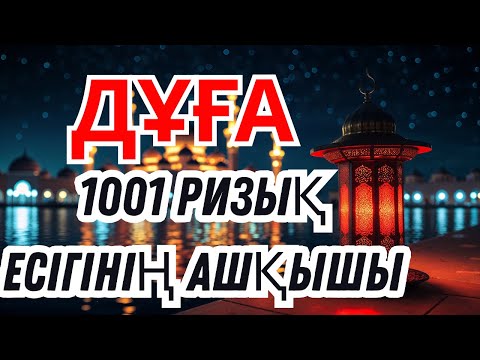 Видео: КҮШТІ ДҰҒА-1001 РИЗЫҚ ЕСІГІНІҢ АШҚЫШЫ