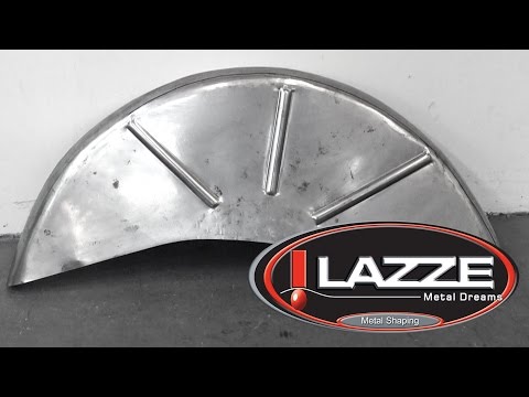 Видео: Lazze Metal Shaping: Колесные ванны быстро с английским колесом и термоусадочной машиной