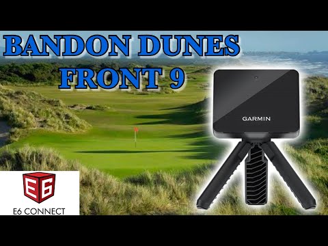 Видео: Играем 9 лунок на E6. Подключитесь к Garmin R10 — Bandon Dunes, передние 9 лунок.