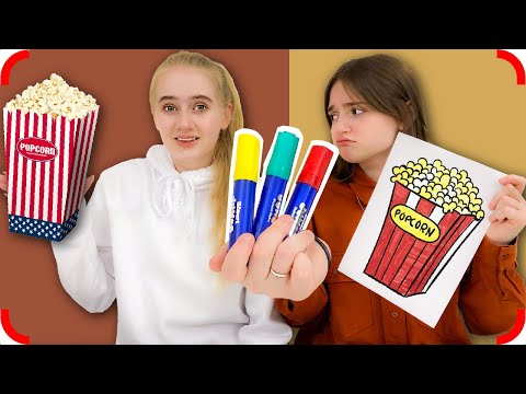 Видео: ТРИ МАРКЕРА! РАСКРАСЬ ЛУЧШЕ И ПОЛУЧИ ЭТО - Челлендж !!