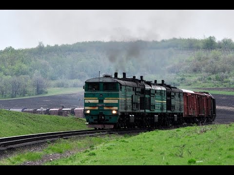 Видео: 3ТЭ10М-1224 + Толкач 2ТЭ10Л-2303 [CFM] 10Д100 СИЛА !!