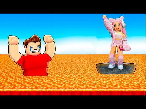 Видео: ВЫЖИВАЮ В ПОЛ ЭТО ЛАВА В РОБЛОКС! НОВОЕ ОББИ