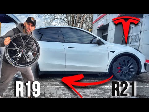 Видео: Меняю R21 на R19 на TESLA model Y performance!