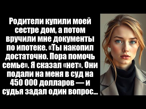 Видео: Мои родители потребовали, чтобы я выплатил ипотеку сестры. Когда я отказался, они подали на меня в .