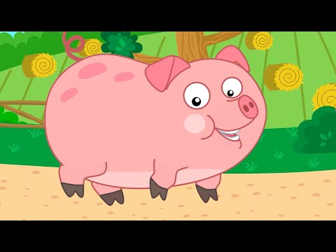 Видео: ЖИВОТНЫЕ НА ФЕРМЕ - Новинка Котэ песенка мультик как Акулёнок