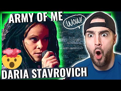 Видео: Daria Stavrovich - Army Of Me - Дария Ставрович - Четвертьфиналы – Голос – Сезон 5║REACTION!