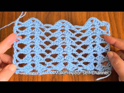 Видео: Как связать прямоугольную шаль крючком с чудесным женским дизайном, эксклюзивно на канале.