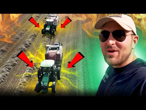 Видео: Два гигантских пресс-подборщика — бесперебойное производство сена!