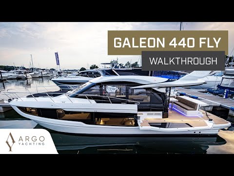 Видео: Galeon 440 Fly | Экскурсия на яхте с флайбриджем от профессионального яхтенного брокера | Теперь ...