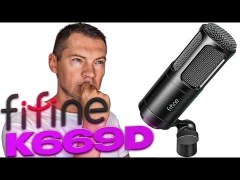 Видео: Fifine K669D для новичков? Тест, сравнение с PodMic USB, Behringer XM8500, Saramonic SR-BV1