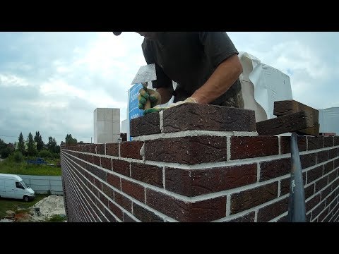 Видео: Баварская кладка на белый раствор. Облицовка дома