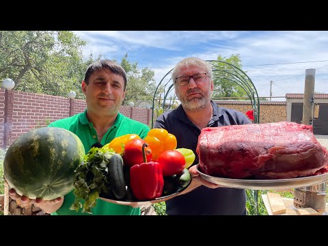 Видео: ‼️Приготовил БОЛЬШОЙ КУСОК СЕДЛА ЦЕЛИКОМ в фольге И ШАШЛЫК ОТ АХМЕДА!!!‼️