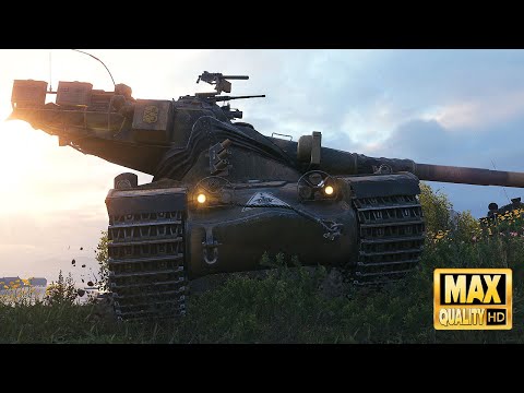 Видео: AMX 50 B побеждает в игре посреди фьордов - World of Tanks