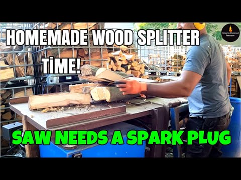 Видео: Для бензопилы нужна свеча зажигания, самодельный колун #дрова