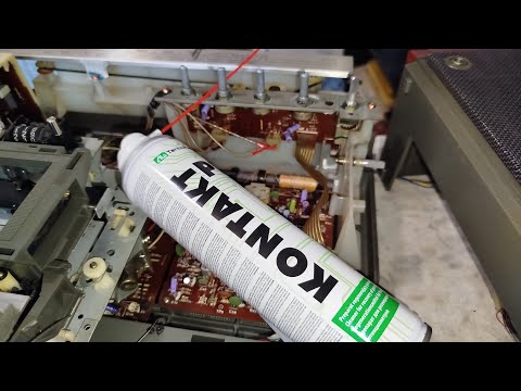 Видео: Обслуживание резиновых изделий и переменных резисторов магнитофонов на примере National RX-5700