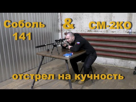 Видео: Соболь 141 & СМ-2КО сравнение кучности.