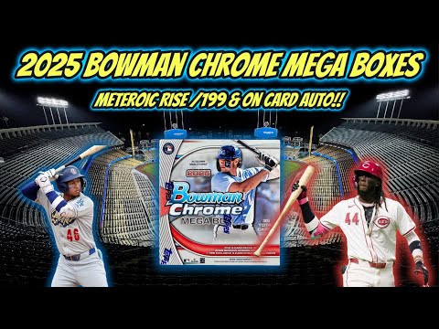 Видео: ПЕРВЫЙ ВЗГЛЯД на мегабоксы Bowman Chrome 2025 года 👀 – Pink Meteoric Rise /199 и Mojo Auto!