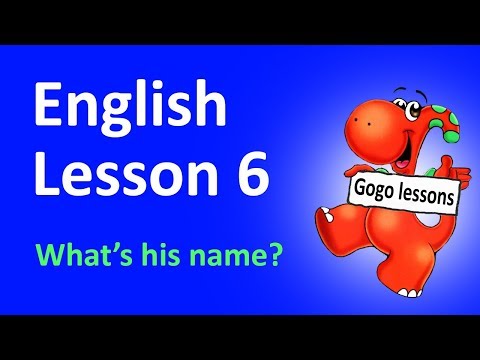 Видео: Урок 6 - What's his name?