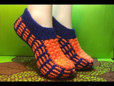 Видео: ТАПОЧКИ СПИЦАМИ. МАСТЕР КЛАСС #318