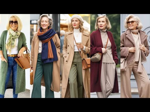 Видео: Естественные женщины старше 50, 60 и 70 лет. Последние модные советы для элегантных женщин.