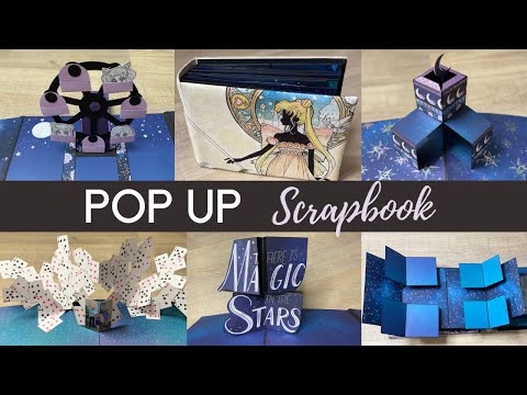 Видео: интерактивный альбом 🌸 Moon Flower 🌸 Pop Up Scrapbook DIY