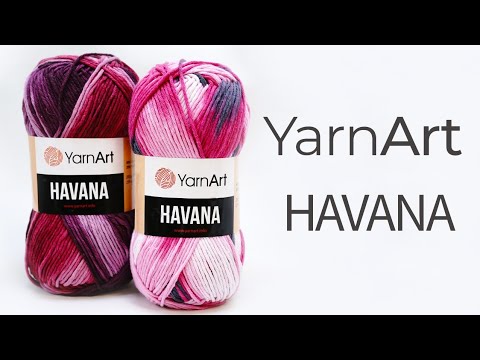 Видео: Обзор на пряжу Havana Yarnart 🌴 Хлопок с полиэстером