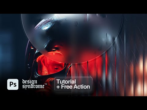 Видео: Эффект 3D-стекломорфизма — урок по Photoshop (+ БЕСПЛАТНОЕ ЭКШЕН)
