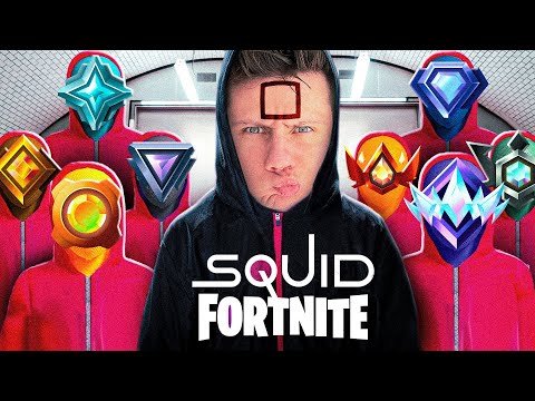 Видео: ИГРА В КАЛЬМАРА по ЗВАНИЯМ в Фортнайт