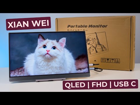 Видео: Портативный монитор с АлиЭкспресс - Обзор XIANWEI 156FC | Недорогой FHD QLED