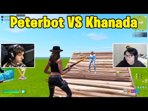 Видео: Peterbot VS Khanada 1 на 1 TOXIC Buildfights!