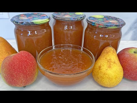 Видео: Яблочно-Грушевый Джем по Рецепту Моей Бабушки! / Простой Рецепт Джема / Apple-Pear Jam