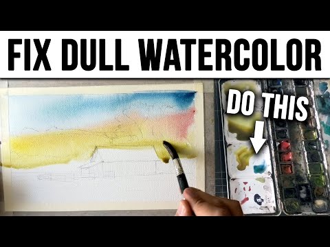 Видео: Как исправить тусклые акварели с помощью этого подхода