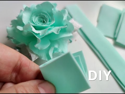 Видео: Нежные Розы из фома ЗА 5 МИНУТ 😍😍😍DIY Rose Flower Foam Paper / Flores foamy