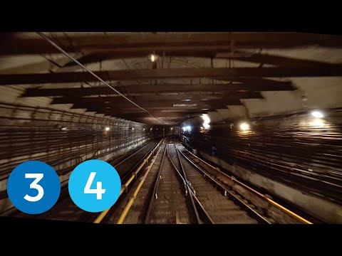 Видео: Глазами машиниста. Площадь Революции – Киевская из кабины поезда типа А 