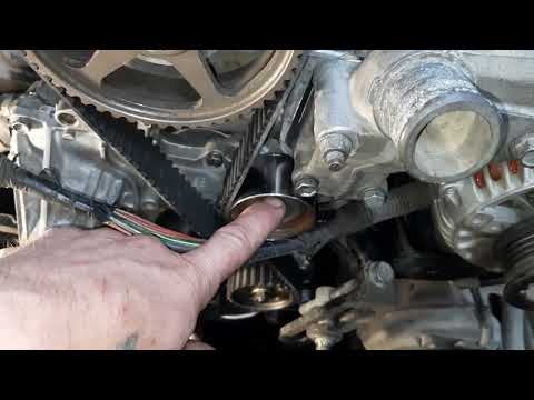 Видео: Тойота марк2,90,1гфе,установка ремня грм,ч3