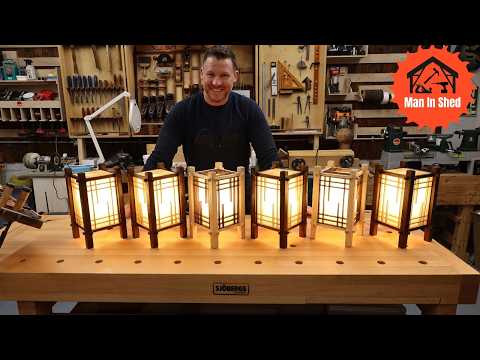 Видео: Можно ли заработать на обработке дерева? Завершите сборку ламп сёдзи в японском стиле.