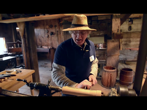 Видео: Невероятная мастерская по производству дров, работающая на воде, в Hancock Shaker Village