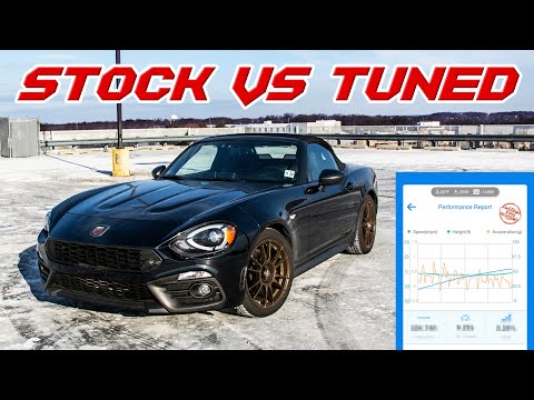 Видео: Насколько быстрее тюнингованный Fiat 124 Spider Abarth по сравнению со стандартным? РЕЗУЛЬТАТЫ ТЕ...