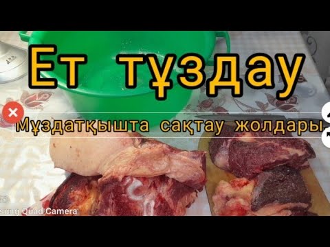 Видео: Етті тұздау.  Муздатқышта сақтау жолдары. Өзімнің күнделікті өмірде алған тәжірибем.