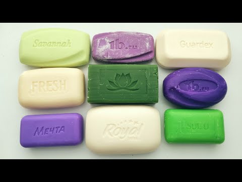 Видео: Cutting dry soap 💜🤍ASMR💚 Резка мыла.